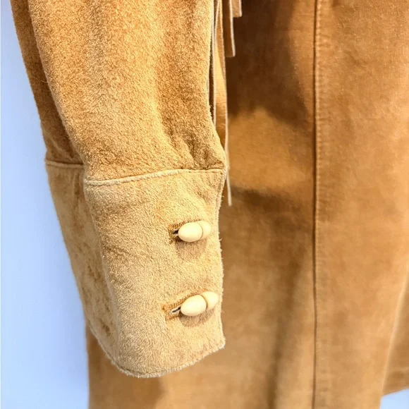 Vintage Ralph Lauren Dry Goods Supply Fringe Suede Western Jacket - Picture 5 of 11